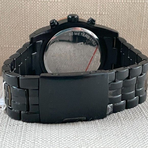 Relic Chronograph Wristwatch Black Tone Date Calendar Quartz Analog Watch $130 - Picture 7 of 12